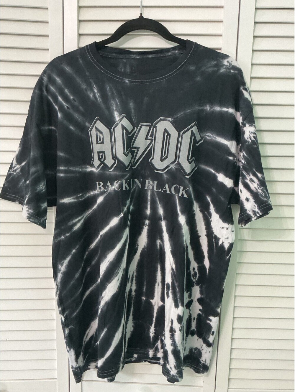 Vintage Mens Size Large AC/DC Rock Band Graphic Tee T-Shirt #296